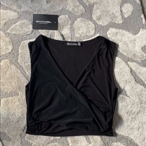 PrettyLittleThing Wrap Top